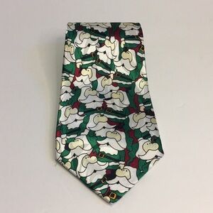 VTG Santa Christmas Holiday Tie RENAISSANCE Hand Made Novelty Fun Festive